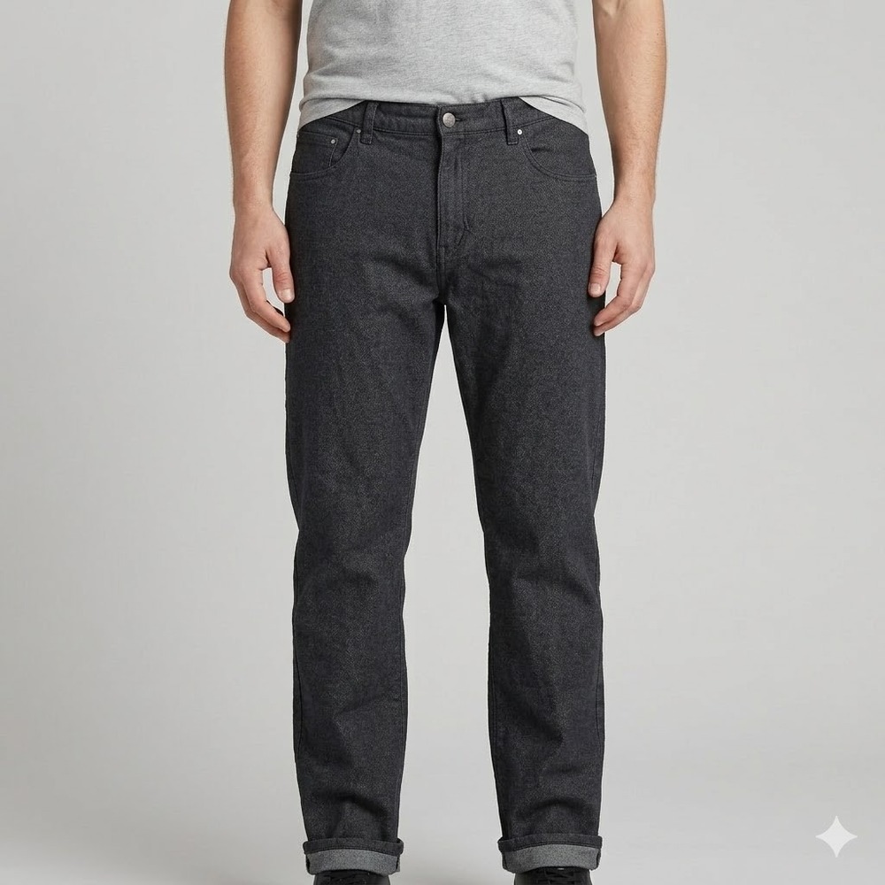 Calvin Klein Jeans Straight Leg Modal Blend Textured Pants 38x32 Gray